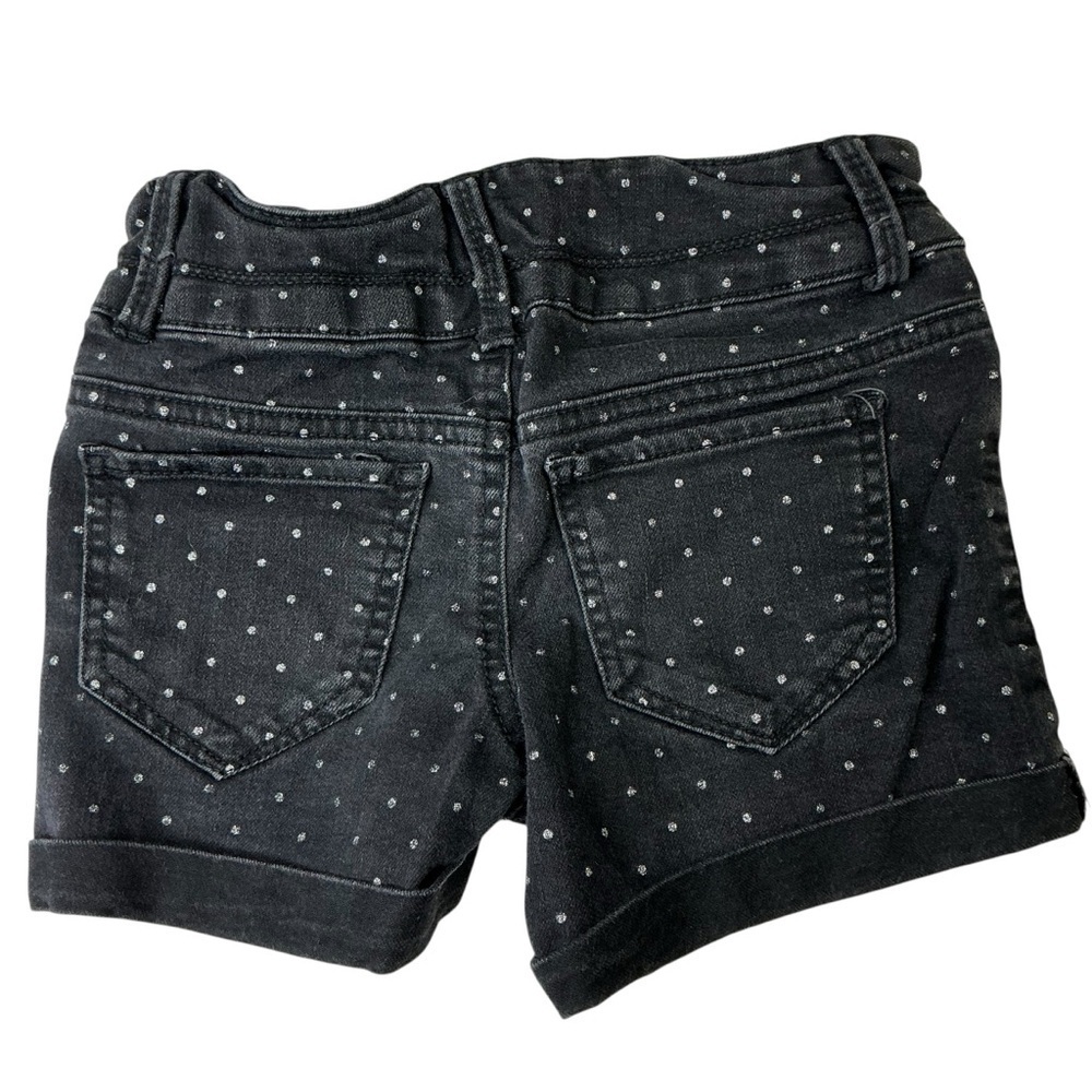 Girls Shorts Clothing Bundle Lot of 3 Blue Denim Black Polka Dot Turquoise Sz 8 - Picture 9 of 13
